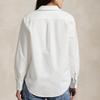 Polo Ralph Lauren Solid Color Brand Logo Long Sleeve Shirt Women Shirts White WMPOSHTNDO20755-100