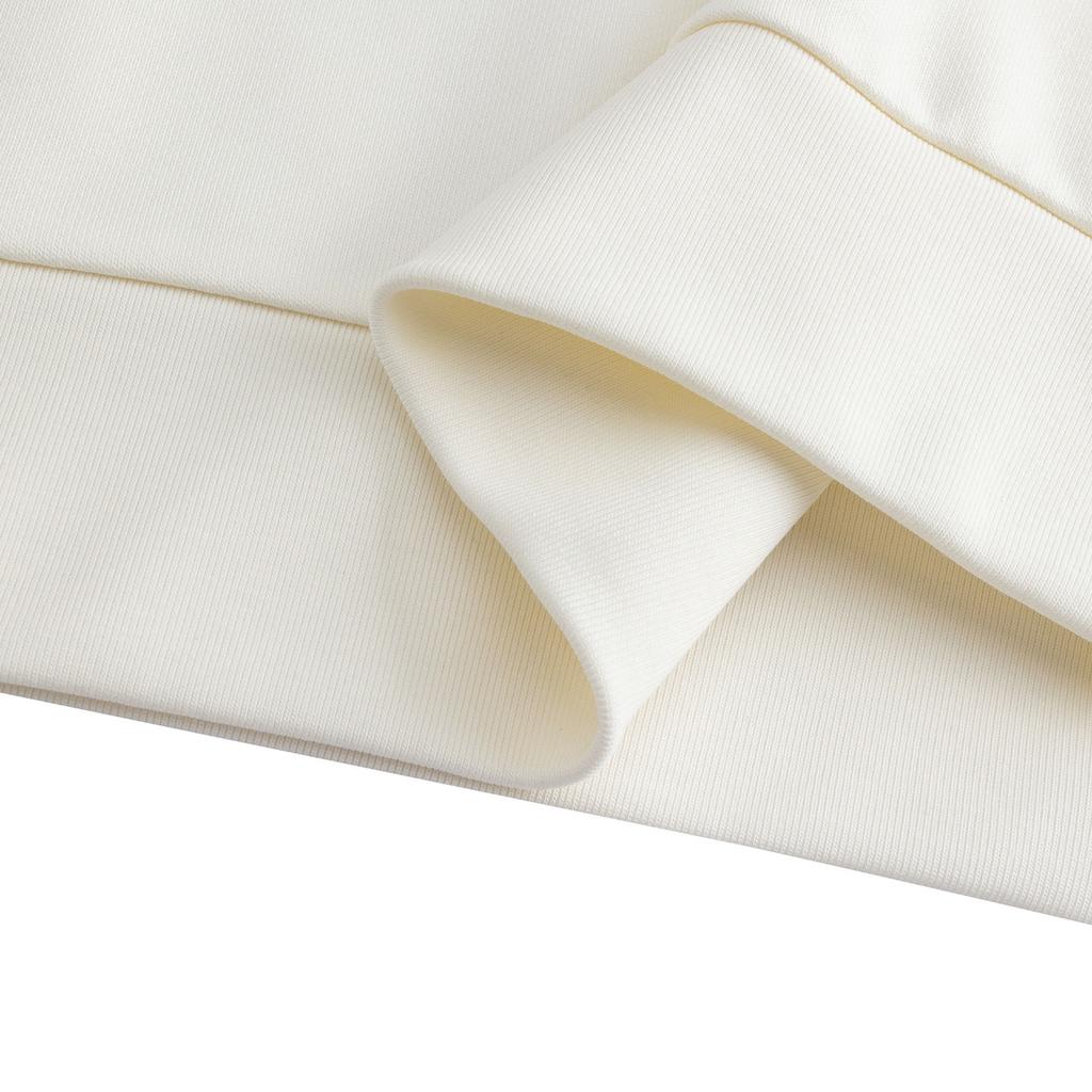 Anta Lifestyle Series Fashion Casual Loose Comfortable Campus Versatile Sports Pullover Top Casual Couple Sweatshirt Unisex Tops White 972618704-3