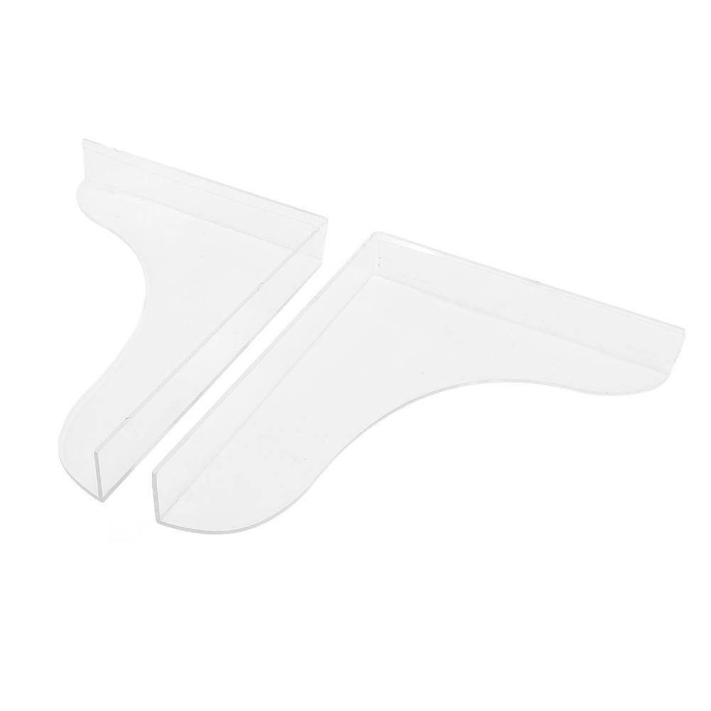 2pcs Self Adhesive Shower Splash Guard Clear Transparent Bathroom Water Guard For Bathroom Use