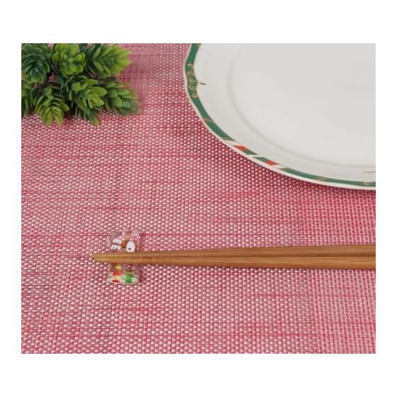 Glass Reindeer Chopstick Rest - Christmas Winter Tableware Accessory, 4.1cm