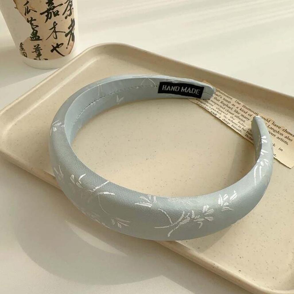 PROLY New Fashion Headwear For Women Warm Sponge Headband Solid Color Floral Hairband For Girls Summer Hair Accessories