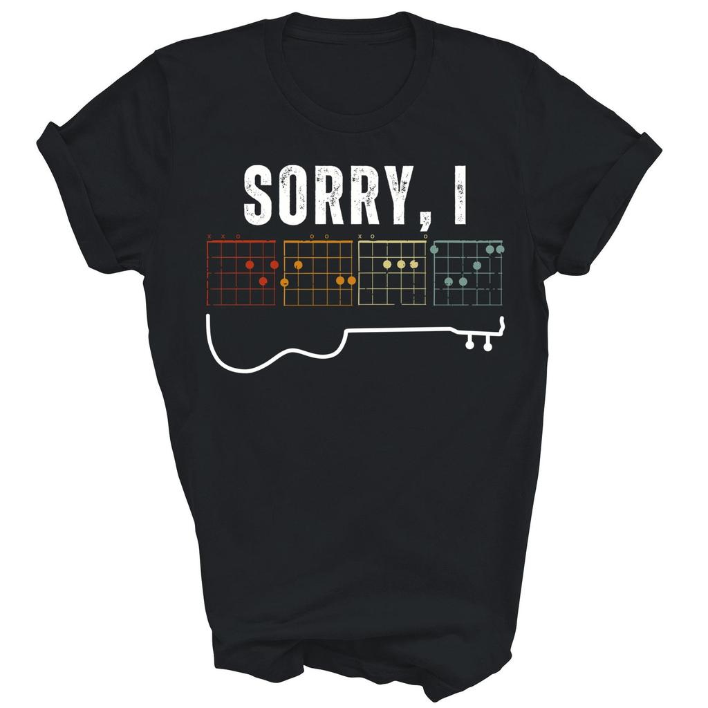 Funny Sorry I Hidden Message Guitar Chords Music Note Shirt