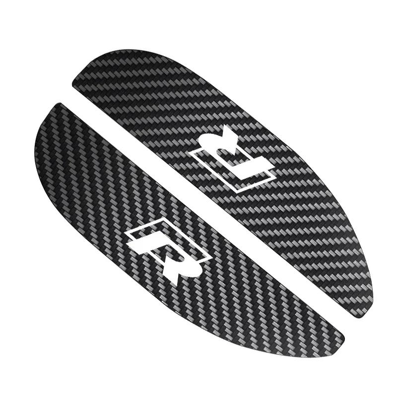 2025 Hot 2Pcs Car Rearview Mirror Rain Eyebrow Carbon Fiber For Volkswagen Tiguan Bora POLO PASSAT CC Touran GOLF Jetta Arteon T