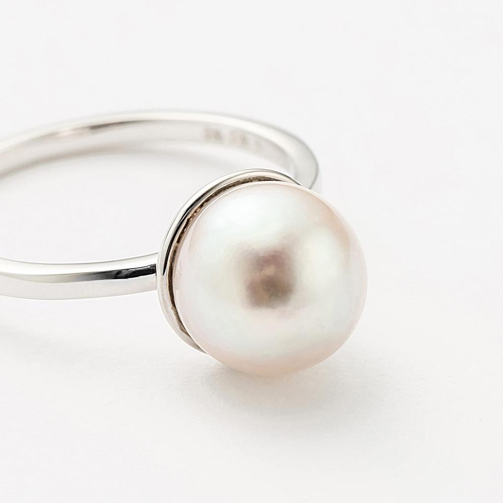 ESTELLE June Birthstone K10 White Gold Akoya Pearl Ear Cuff (Single) 0291-0356-0019-0000