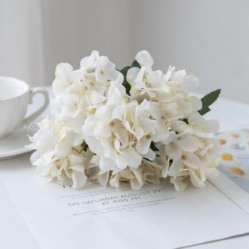 Artificial Flowers Silk Hydrangea Vase Home Room Decora Accessories Wedding Wreath Fake Plants Festival Garland Material Gifts