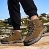 Chaussures de Randonnée Extérieure Homme Lacets Antidérapantes Montantes Chaussures Homme Confortables à Semelles Épaisses Durables Chaussures de Sport Décontractées Homme