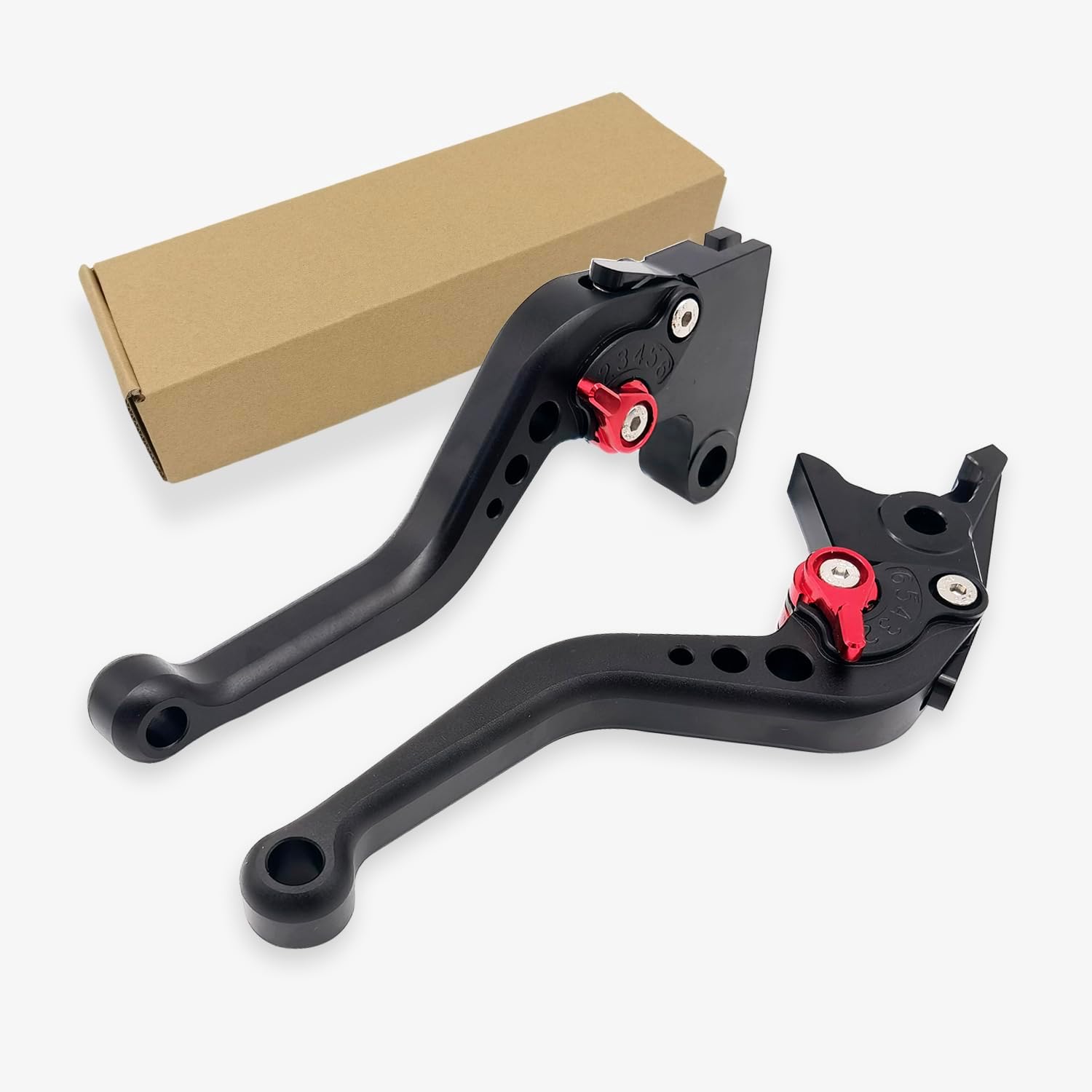 

Replacement for Triumph Trident 660 2021-2024 Short Brake Clutch Lever CNC Aluminum Alloy Accessories (Black `red) BLACK `red