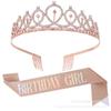 Birthday Party Sash and Headband Set - Photo Booth Prop for Celebration