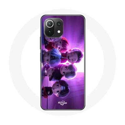 Hülle für Xiaomi Mi 11 Lite BTS TinyTAN Animation Plakat RM Jin Suga J-Hope Jimin V Und Jungkook Mic Drop
