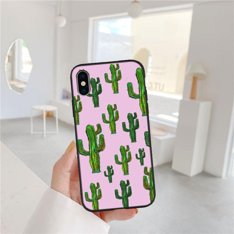 Watercolour Cacti Soft Shell Phone Case for Samsung Galaxy S20 S21 S22 Ultra FE + Plus A21S A22 A24 A25 A26 A30 A30S A31