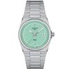 Tissot PRX 35mm Men's Watch with Bracelet and Light Green Dial, Officially Imported, Model T1372101109100
