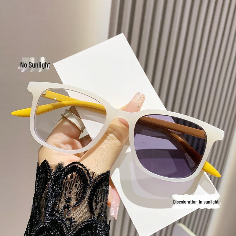 

Color-Changing Multi-Use Glasses: Anti-Blue Light, Myopia Support, Yellow-to-Gray Filter