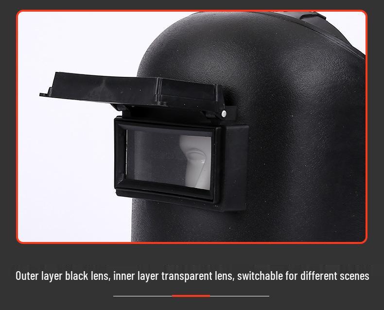 Argon Arc Welding Mask with Face Shield & Head-Mounted Cap for Safety Protection