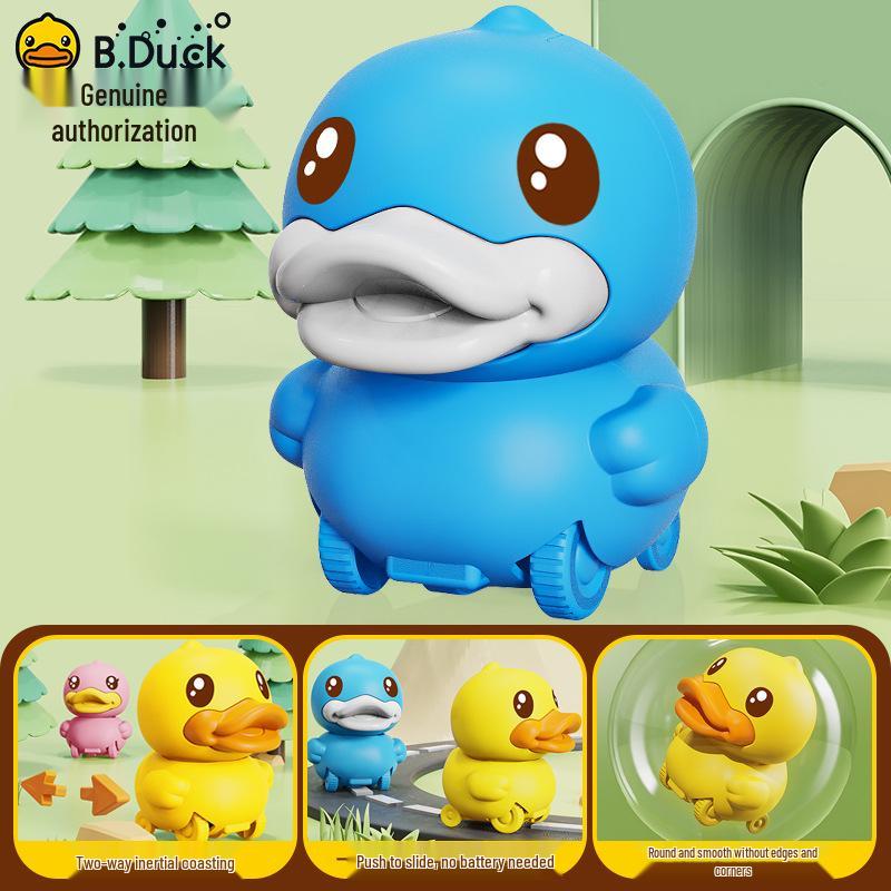 

B.Duck Маленькая желтая детская игрушечная машинка - Инерционный ход, Устойчивая к падениям, Интерактивная для мальчиков и девочек