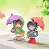 Cute Ornament Craft Desktop Miniature Figurine Micro Landscape Umbrella Girls Fairy Garden