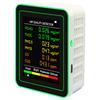 6 In 1 Air Quality Monitor Carbon Dioxide TVOC HCHO Detector Multifunctional Formaldehyde Detector Accurate CO2 Meter for Indoor
