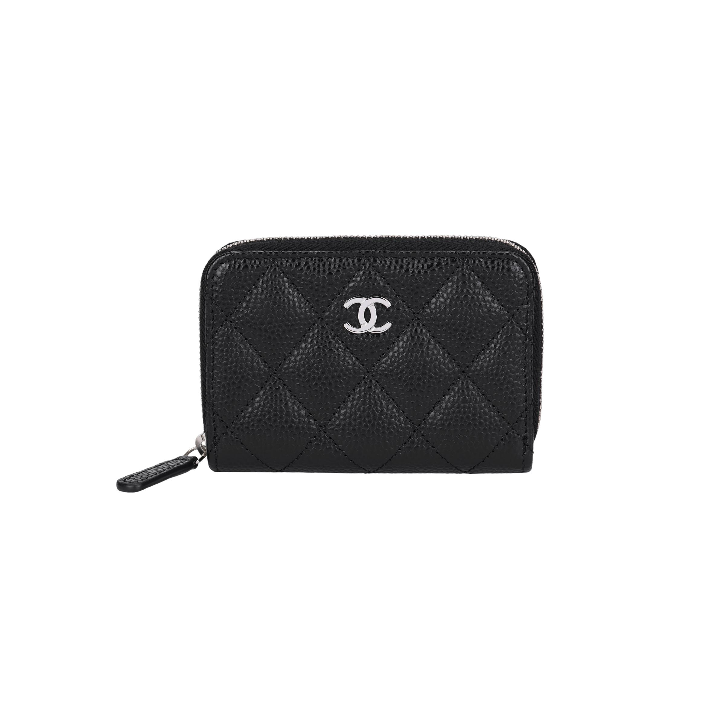 

Chanel Classic Diamond Quilted Zipper Wallet Women wallet Black AP0216-Y01588-C3906 Box(Basic Set+Box)