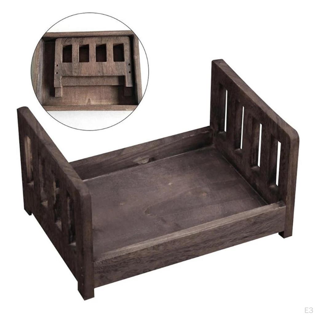 Creative Posing Photography Wooden Bed Props ,Small Furniture Mini Unique for Studio