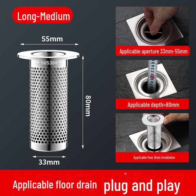 304 Stainless Steel Deodorizing Floor Drain Cover and Filter