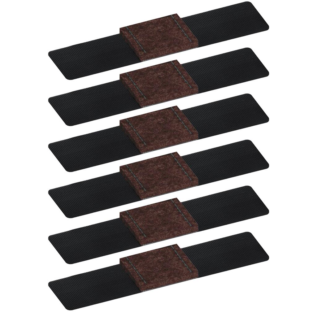 6x Felt Furniture Pads with Hook & Loop Fasteners Wrap-Around Felt Floor Saver Chair Sled Floor Glides Tubing Protector