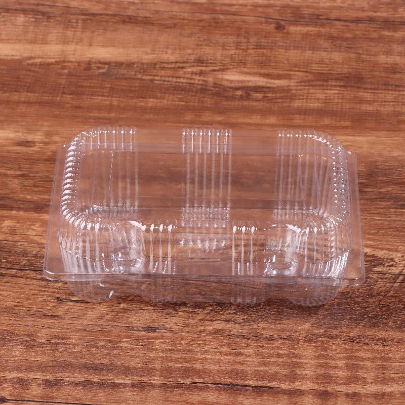 Clear Plastic Boxes With Lids 10/50pcs Disposable Bakery Containers for Fruit Salad Sushi Dessert Food Packaging
