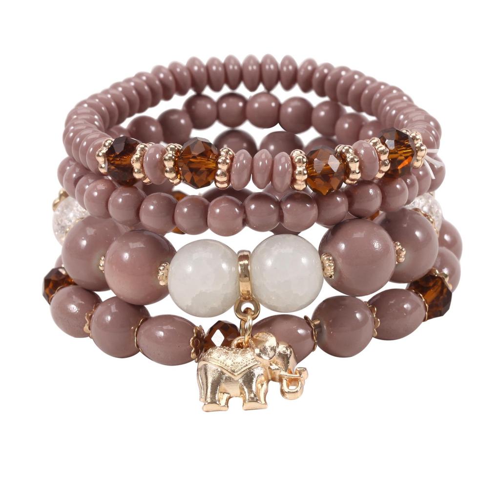 Bohemian Elefanten Perlenarmband - Trendiger Europäischer & Amerikanischer Stil