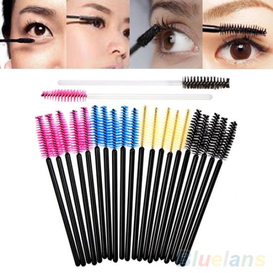 50 Pcs Women's Disposable Eyelash Brushes Lash Curlers Cosmetic Makeup Tools