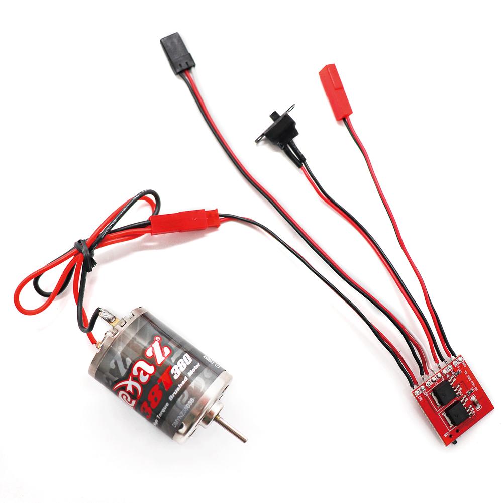 ESC Brush Electronic Motor Speed Controller Multi-Color Mini Brushed Electric Speed Controller Universal for RC Car Model