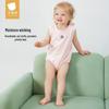 Baby Summer Sleeveless Jacquard Bodysuit
