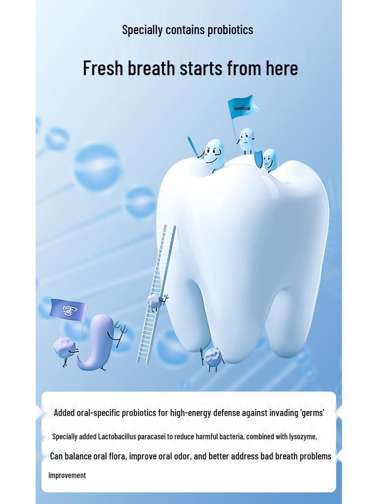 Renhe Probiotic Enzyme Toothpaste: Removes Stains, Tartar, and Bad Breath for Whiter Teeth and Fresh Breath