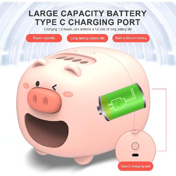 Sunflower Seed Peeler Automatic Peeling Machine Pig Shape Electric Melon Seed Sheller Peeler Sheller Opener Machine (Cute)