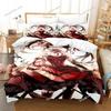 Date A Live Kurumi Tokisaki Bedding Set Cartoon Anime Set Adult Kid Bedroom Duvet Cover Sets 3D Print Kawaii Anime Luxury Gift