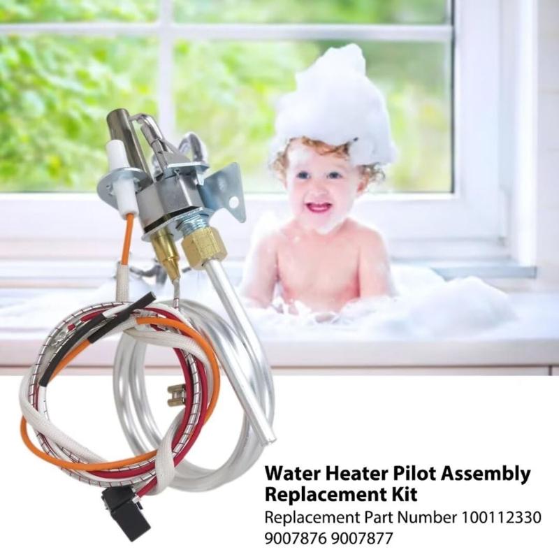 High Performances Gas Water Heater Pilots Assembly Replacement Set Portable Heater Component for Various Gas Systems