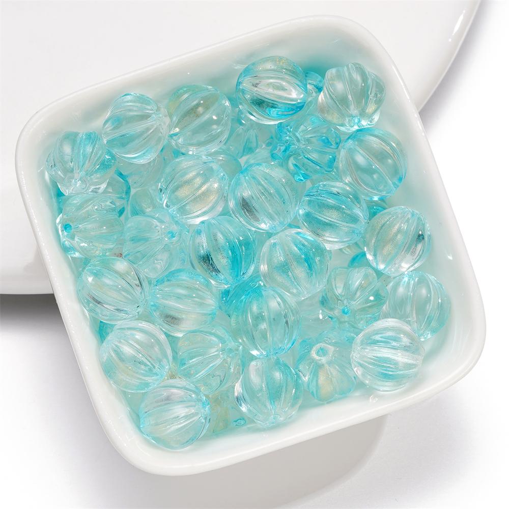 20/50pcs 8mm Glass Pumpkin Beads Spacer Bead for Bracelet Necklace Earrings Keychain DIY Halloween Jewelry Making Accessories
