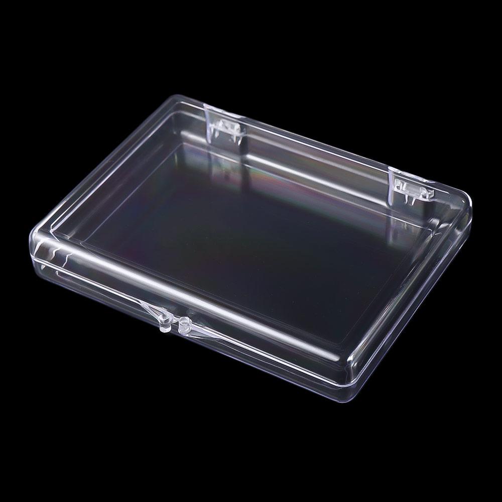 Board Transparent Square Flip Box Nail Storage Box Nail Tips Display Container False Nail Organizer