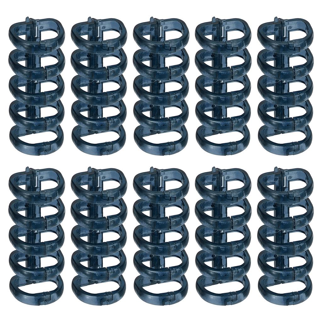 10/20Pcs 5-Ring Binding Spines Snap Split Binder Rings Plastic Round Loose-Leaf Rings Comb Folio Binder Stationery Office Supply