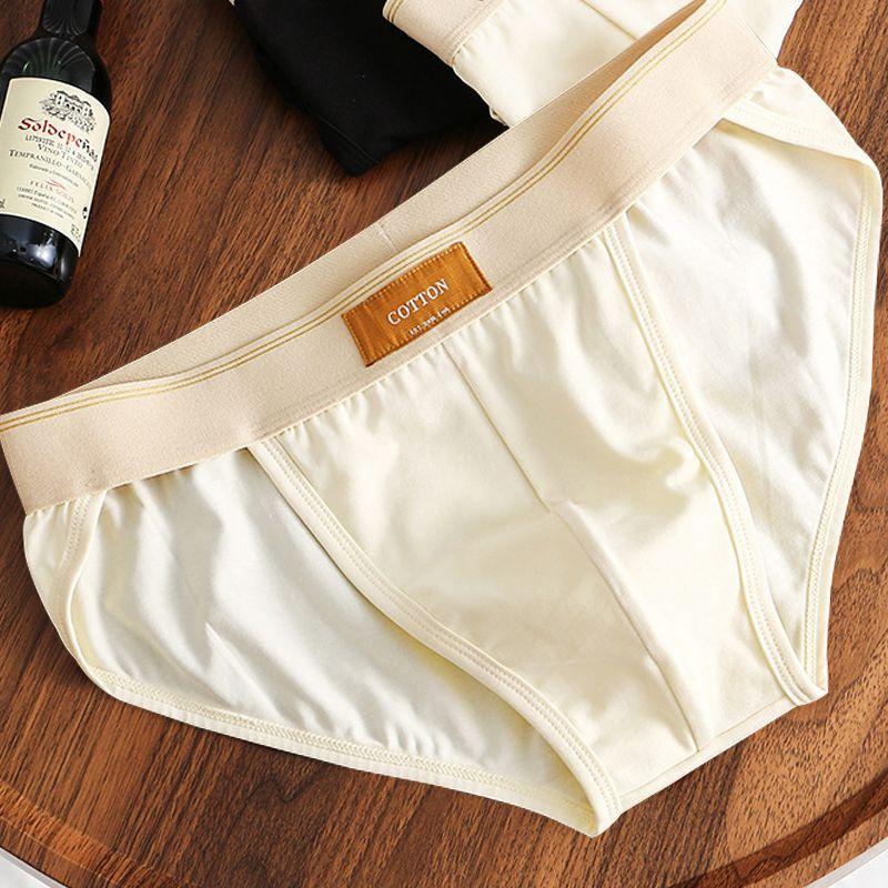 

Мужское хлопковое нижнее белье ретро однотонные мужские дышащие и удобные молодежные треугольные шорты шорты 2XL