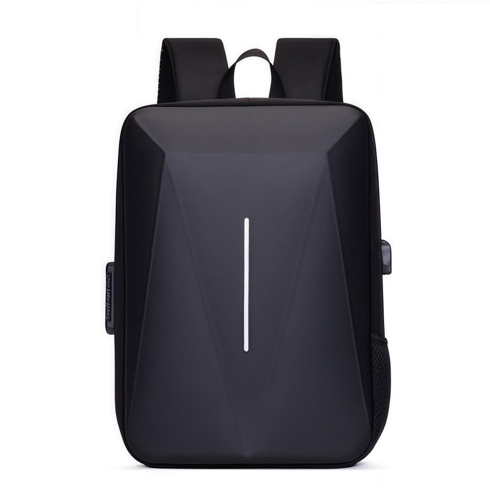 Anti-theft Hard Shell Backpack High Capacity Multipurpose Casual EVA Backpack Waterproof USB Charging Port Business Computer Bag чёрный