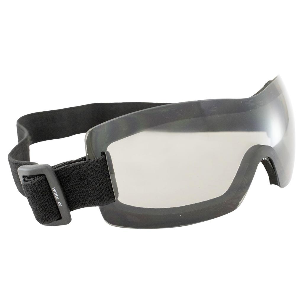 Birdz Wren Sports Goggles, Smoke Lens / UV400 & Anti-Fog / Helmet-Compatible (for Skydiving, Snowboarding, Motorcycle) WRENSM
