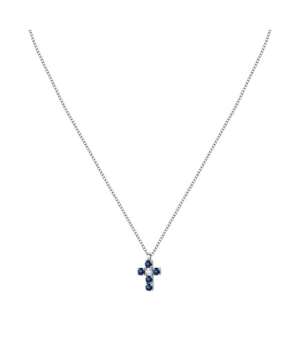Morellato Tesori Necklace With Blue Cross SAIW216 For Women