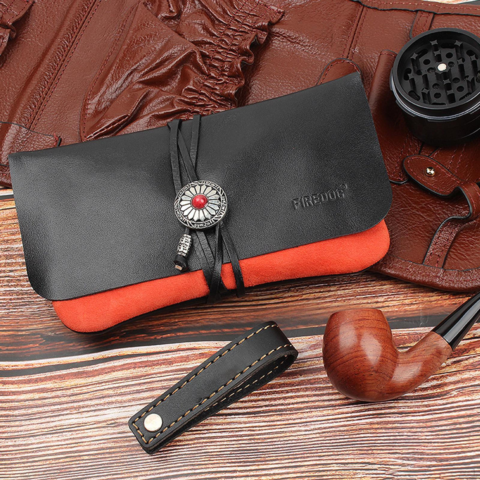 

Сумка для трубок из искусственной кожи, держатель для инструментов, застежка-веревка, футляр для очков, оранжевый оранжевый