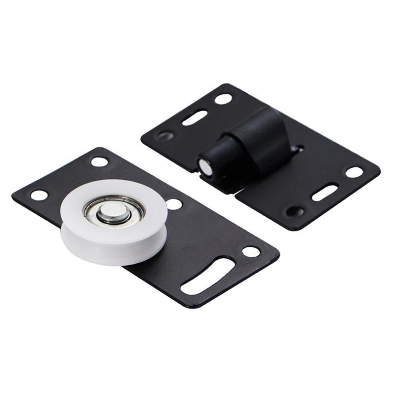 Door Rollers Stainless Steel Sliding Door Wheel Cabinet Nylon Pulley Hanging Wheel For Wardrobe Furniture Hardware