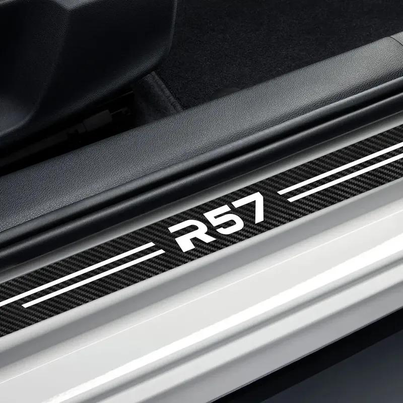 For Mini R55 R60 R56 R61 R59 R50 R57 R53 R58 R52 F56 F55 F54 F60 F57 Car Door Sill Threshold Stickers Decor Decals Accessories