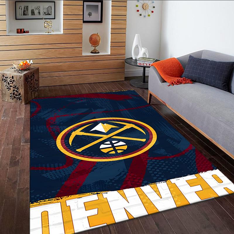 Denver Basketball Team Carpet, Kitchen Rugs, Yoga Mat, Non-Slip Mats, Rug for Bathroom, Living Room bedroom, Camping Rugs Christmas Gift