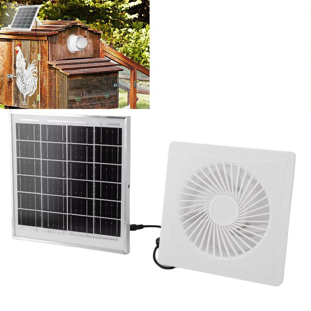 White Boosted Impeller Fan Energy-efficient Exhaust Fan Air Blower Durable Solar Exhaust Fan  Attic