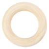 Curtain Rings - Creotime - 3.5 X 2 Cm - Wood - Brown - 6 Pieces