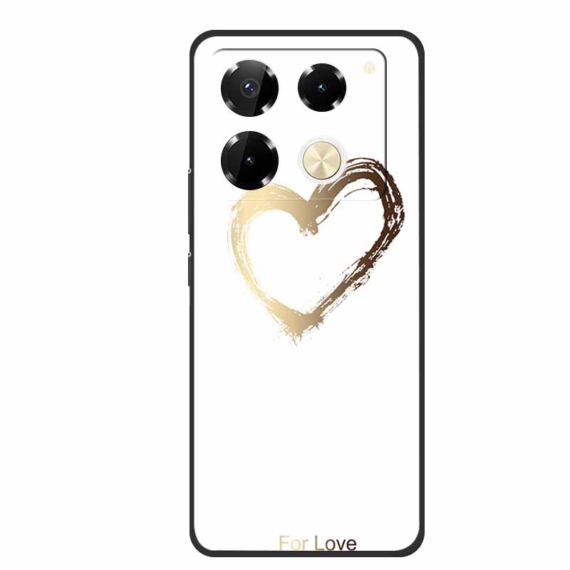 For Infinix Note 40 Pro 5G Case TPU Soft Silicone Cover Phone Cases for Infinix Note 40 40pro 4G Flowers Lovely Coque Fundas