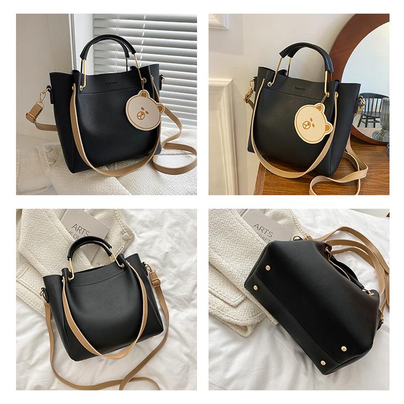 Ladies Designer Handbags Women PU Leather Tote Zipper Shoulder Bags