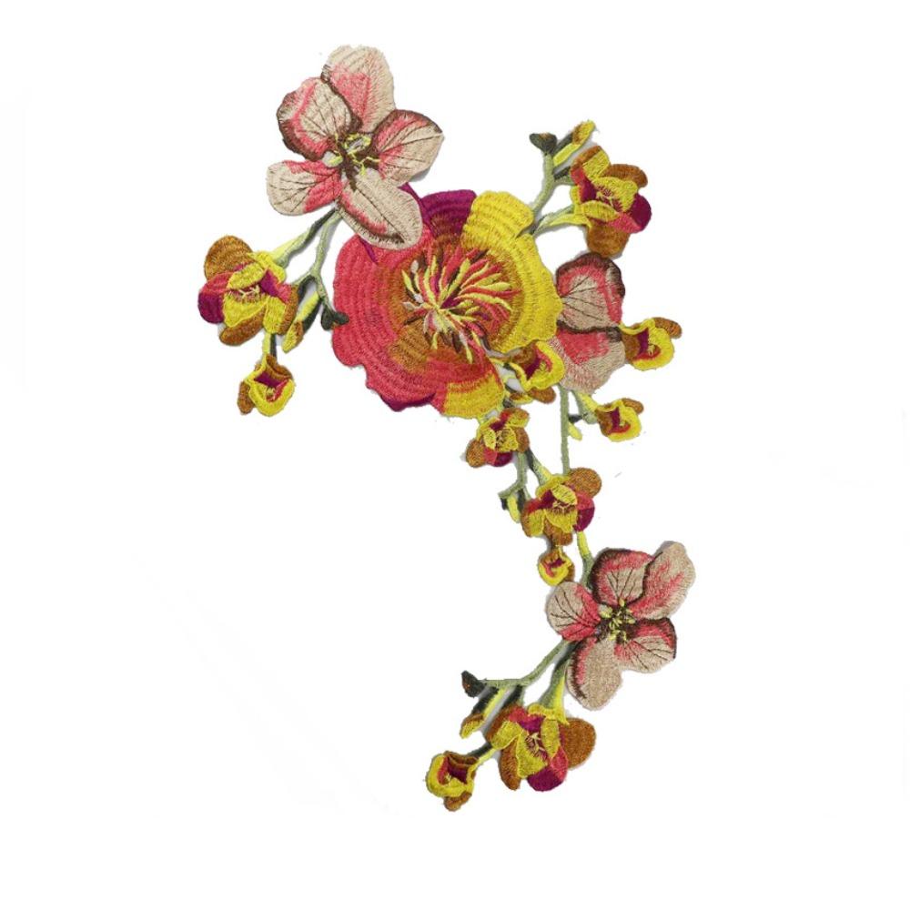 Aufnähbar Blumenstickerei Applikation DIY Applikationsflicken Handgefertigte Kleidernähflicken Luxuriöse Brautkleid Applikationen