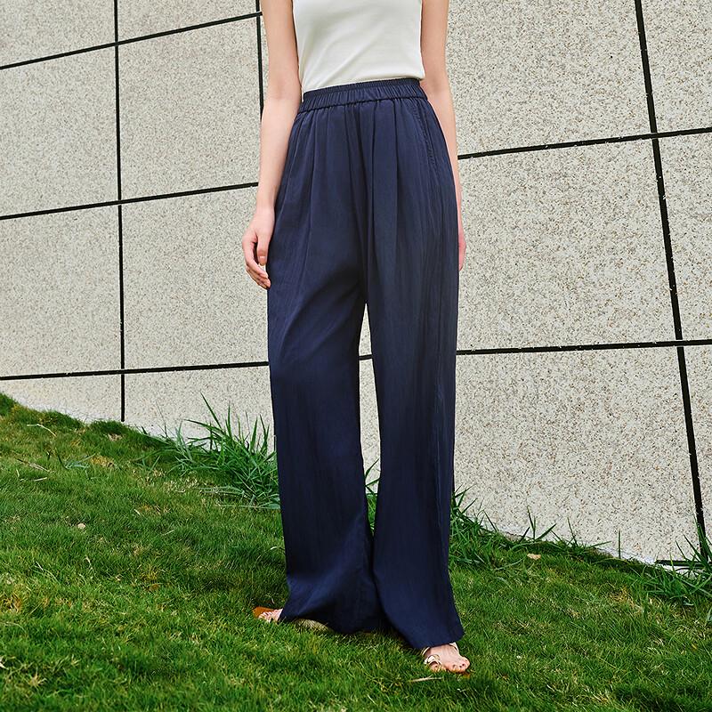 LAGOGO Women's High-Waisted Relaxed Wide-Leg Pants